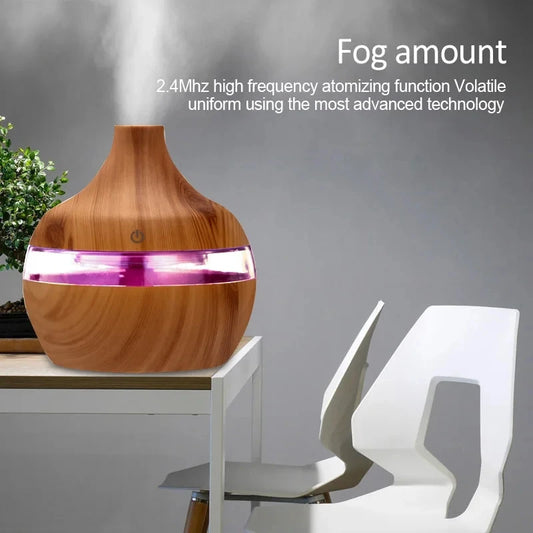 AromaMist Wood™ Ultrasonic Humidifier (300ml)