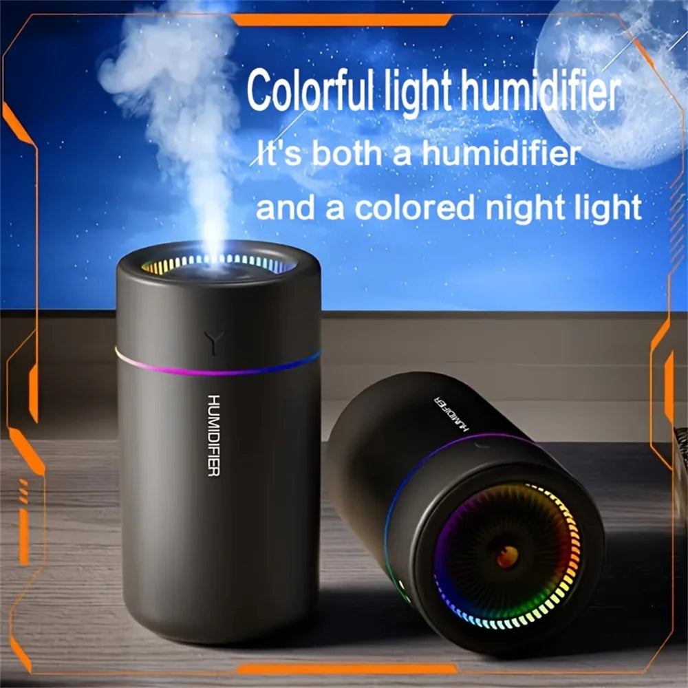 LED car humidifier with colorful lights - GlowMist Aura